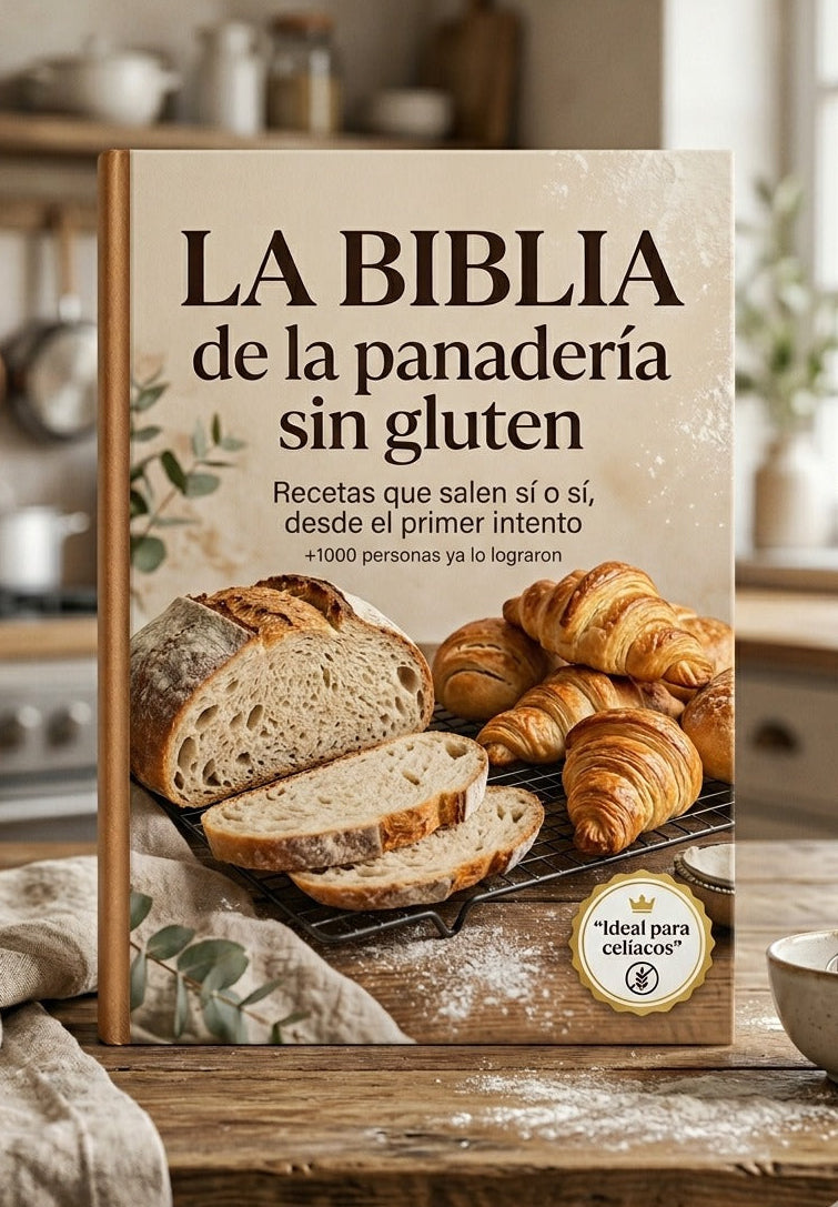 LA BIBLIA DE LA PANADERIA SIN GLUTEN +300 recetas + 6 BONUS DE REGALO