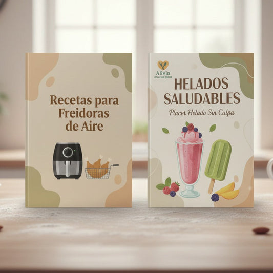 Pack Freidora de Aire -2 Ebooks- + de 600 Recetas + Helados Saludables